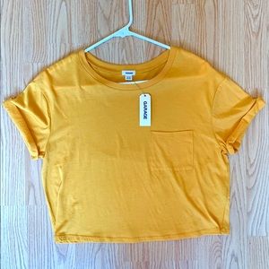 Garage Mustard Yellow Crop Top - M